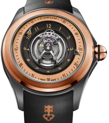 Corum Bubble Replica L406 / 03673 - 406.101.86 / 0371 SW02 Swoosh Central Tourbillon watch